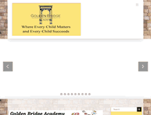 Tablet Screenshot of goldenbridgeacademy.org